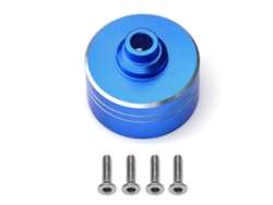 Cubierta de caja de engranajes diferencial de metal mejorada a escala 1/10 para piezas de coche RC Tamiya XV-02 TT02D TT02