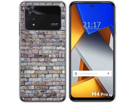 Carcasa para Xiaomi Poco M4 Pro 4G TUMUNDOSMARTPHONE Dibujos Ladrillo 02 Multicolor