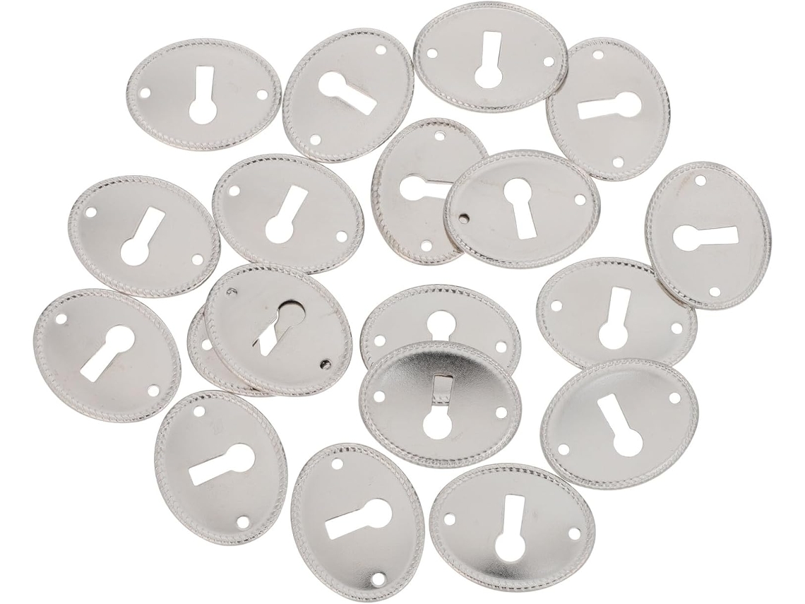Cerradura 20 Cubiertas Ovaladas Antiguas Piezas, Placas
