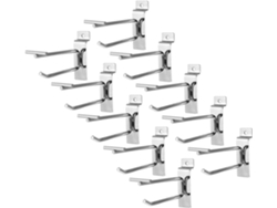 Ganchos Universales Ranurados Para Paneles, Ideales Estantes De Garaje, Montaje En Pared Alta Resistencia,