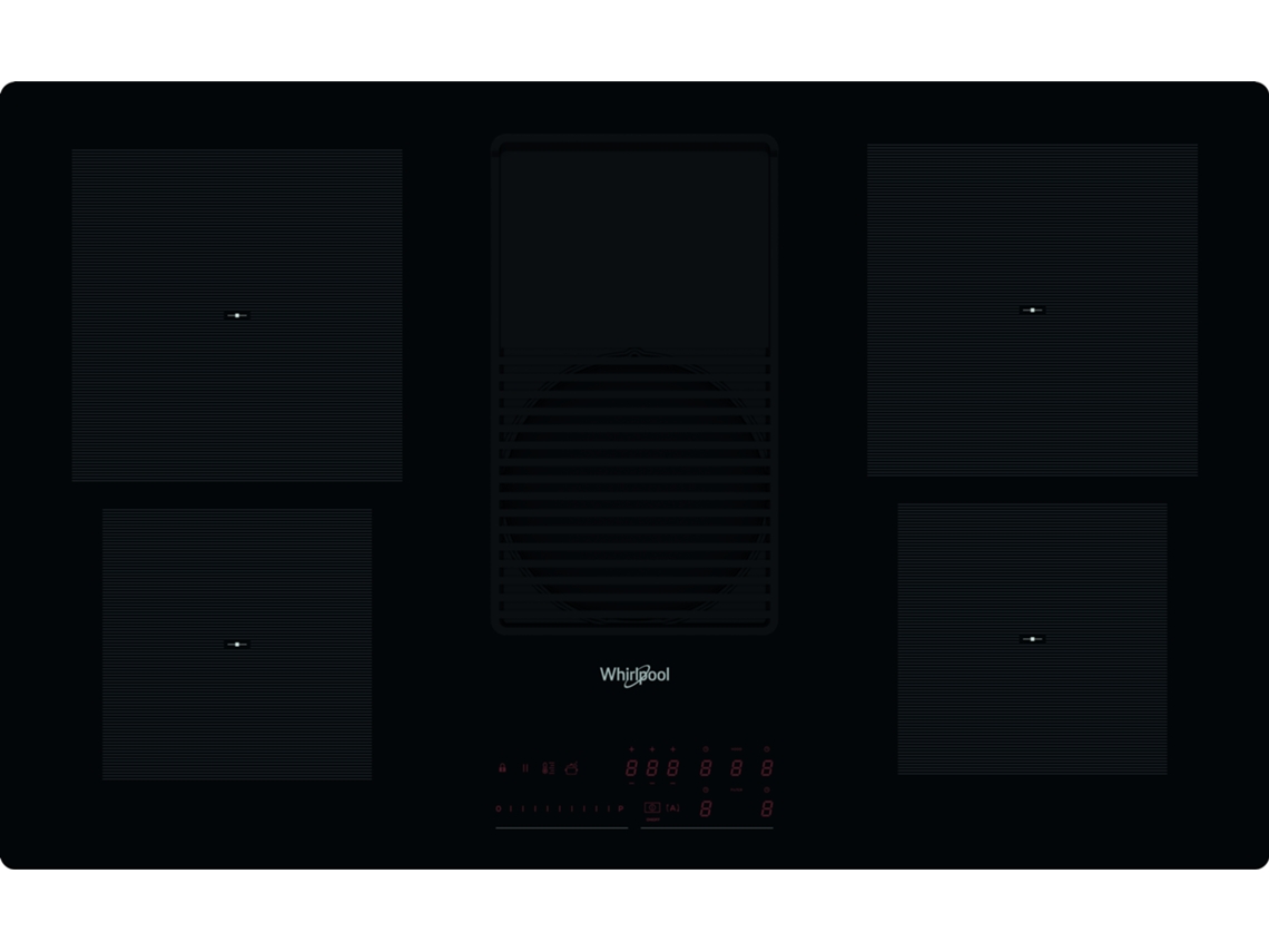 Placa de Inducción  WHIRLPOOL WVH92K (Eléctrica - 83 cm - Negra)
