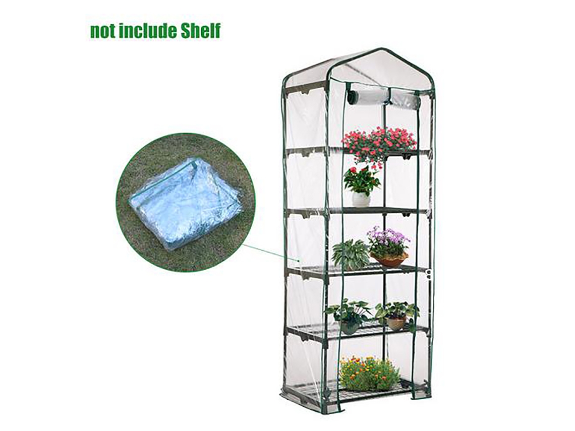 Cubierta transparente de PVC para invernadero, ideal para plantas y flores.