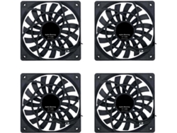 4 Ventiladores De Refrigeración Pwm Delgados Silenciosos De 120 Mm (12 Cm), Nuevos.