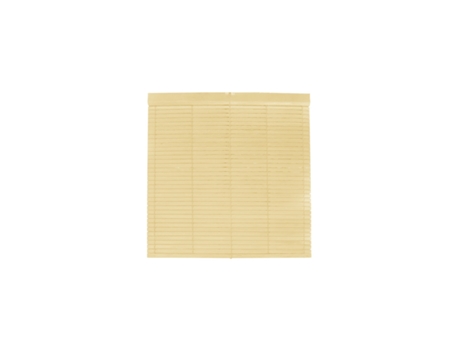 Persiana de Madera Alicantina Com Polea Metálica - Estor Enrollable para Ventanas, Puertas, Salón Marfil (Pintada) 100 x 160 cm