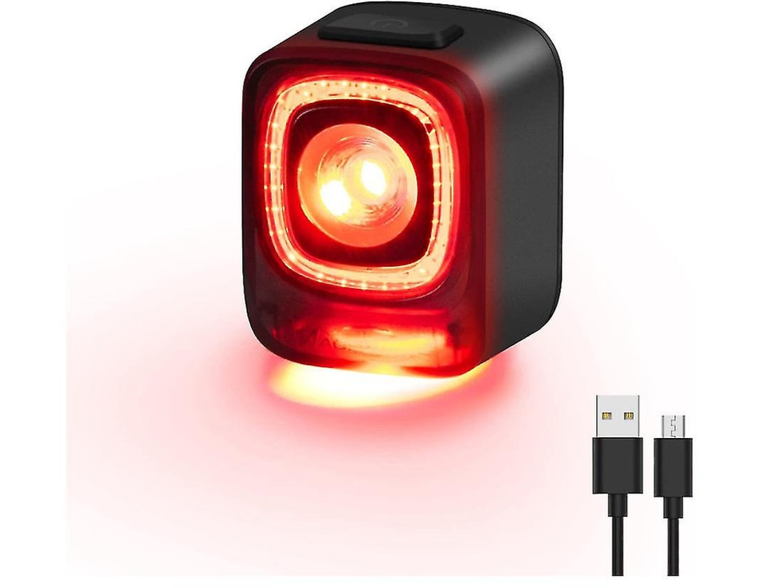 Luz Trasera Bicicleta 200lumens 8modos Ipx6 Rojo Yizhood