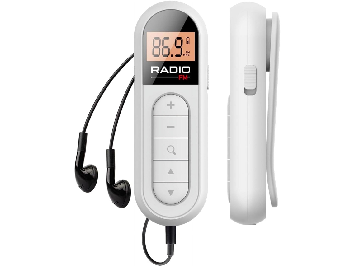 Radio Fm Walkman 300mah Radio Portátil Recargable Lcd Sintonización Digital Con Retroiluminación Estéreo