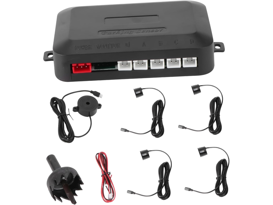 Alarme De Recul Automatique Système Détection Avancé Abs Para Voiture Con 4 Capteurs Couverture