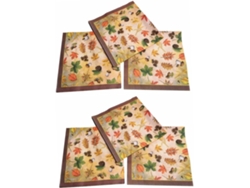 80 servilletas de papel con estampado de hojas de arce suaves, ideales para fiestas y celebraciones, Es Gokoco