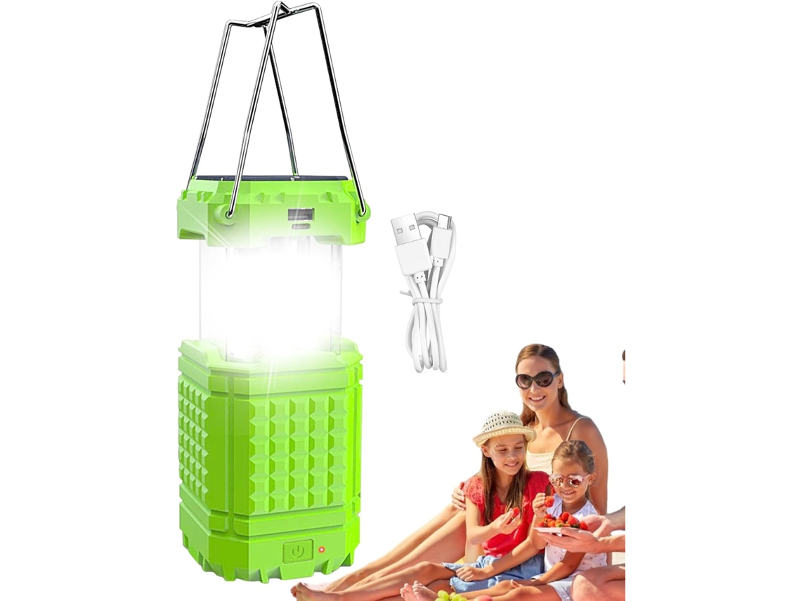 Linterna Solar Para Exteriores, Plegable E Impermeable - Lámpara Solar Para Camping Con Carga Usb