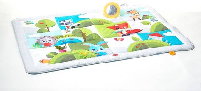 Tiny Love Super mat alfombra bebé alcochada gimnasio manta de juegos gigante 100 x 150 cm gateo con 8 activid infantil meadow days 3333120521