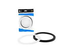 Juego de juntas para válvula de cesta Ø114 mm/110 mm Blanco/Negro