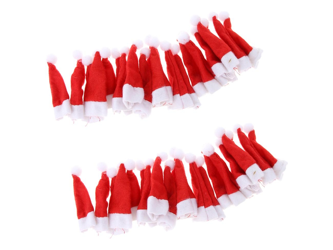 2x 20 Piezas 3.4 Bricolaje Navidad Santa Claus Sombrero
