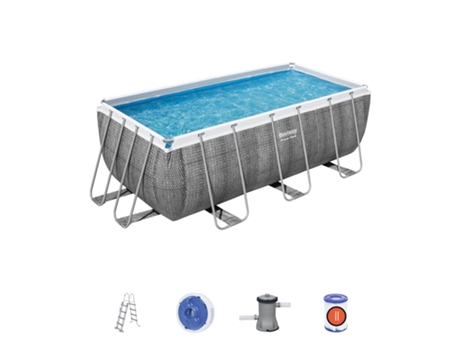 Piscina de Acero BESTWAY 56722 (con Cartucho - 8124 L - 201x122cm)