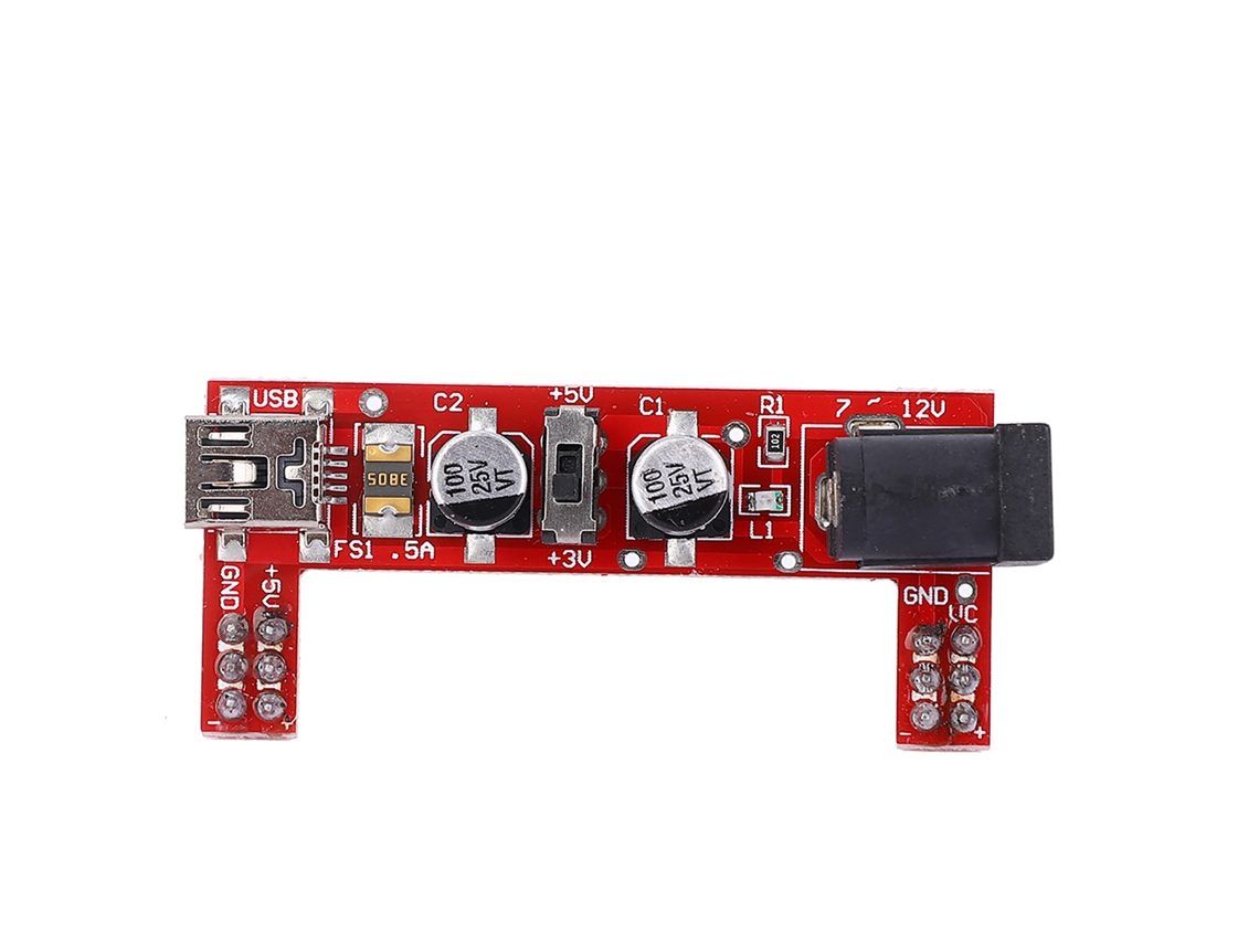 Módulo De Alimentación Para Protoboard, 2 Canales, 5v/3.3v, B10, Entrada Cc 6.5~12v