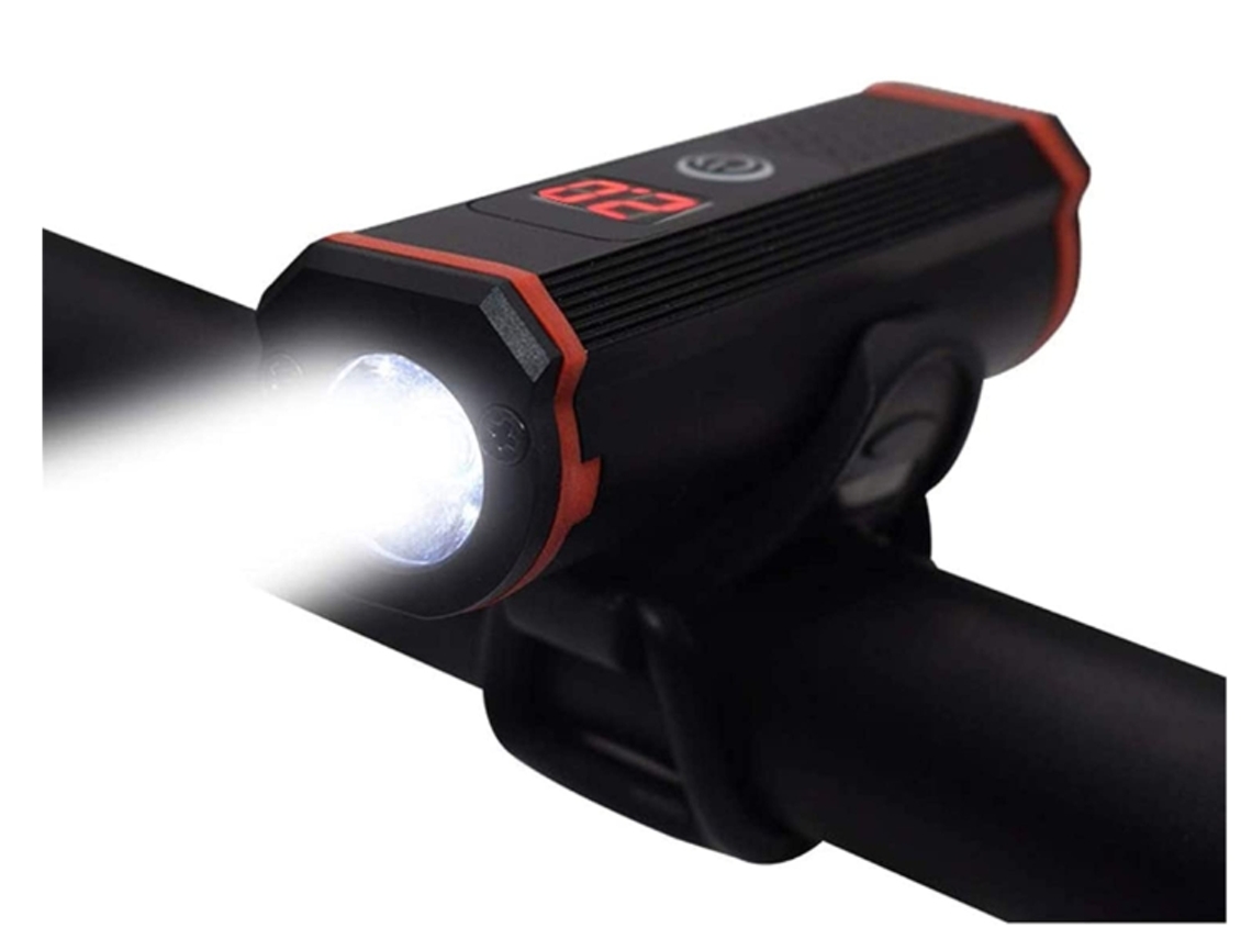 Juego de luces delanteras para bicicleta de montaña, recargables por USB, IPX8, color negro, Yizhood