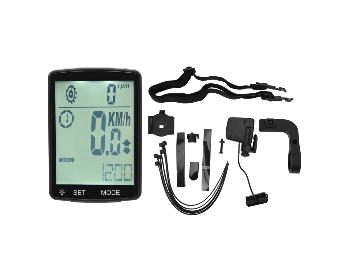 Ciclocomputador Con Pantalla Led De 2,8 Pulgadas, Brillante, Velocímetro Multifuncional, Blanco.