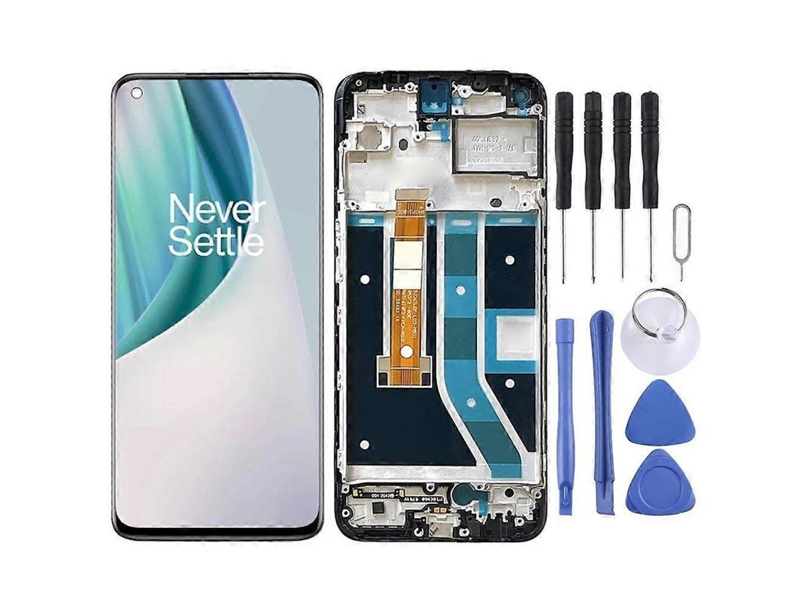 nuevo Digitalizador Completo Con Marco Para Oneplus Nord N100 Be2013, Pantalla Lcd Oem (negra)