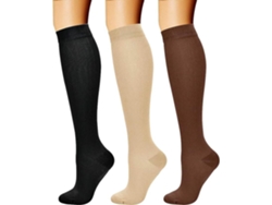 Calcetines De Compresión Digitallab, Paquete De 3, Talla L/xl, Para Hombres Y Mujeres, Soporte Circulatorio Para Actividades Físicas