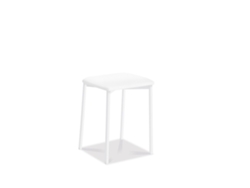 Banqueta de Cozinha Branca Kati 33x47x33cm Michigan Branco FANMUEBLES
