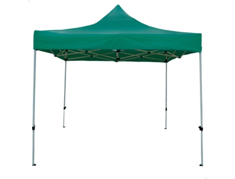 Cenador Plegable y Ajustable En Altura 300X300 Cm Verde AKTIVE