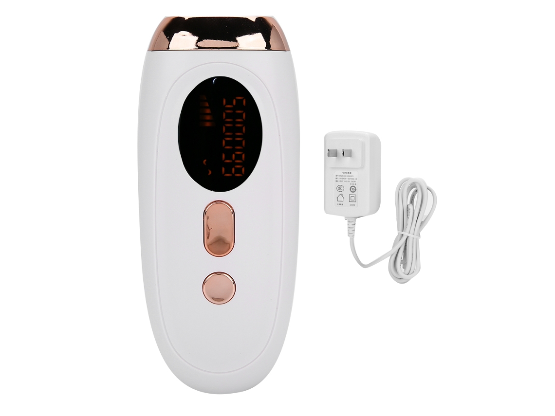 Máquina De Depilação A Laser Ipl 50w Com Display Lcd Ferramenta De Depilação Corporal Branca