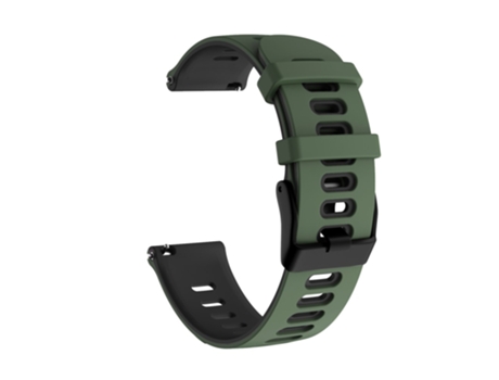 Correa de Silicona 20mm bicolor con hebilla negra para Samsung Galaxy Watch4 44mm 40mm/Watch4 Classic 46mm 42mm/Gear S2/Garmin Forerunner 245 - ver...