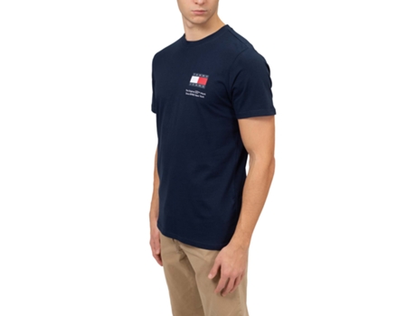 Camiseta Ultrafina de Hombre TOMMY JEANS Azul (2XL)