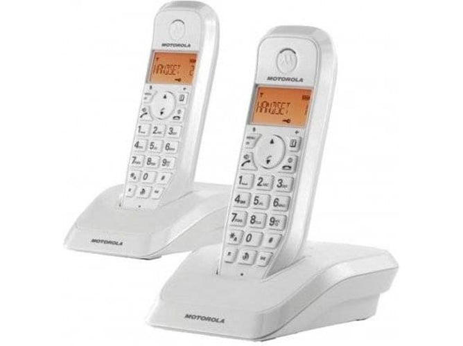 Teléfono fijo Sin Cable MOTOROLA S1202 blanco