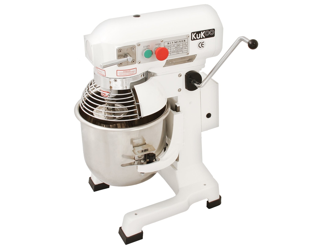Robot Mezclador Monstershop 15L, Mezclador Profesional, Acero Inoxidable y Seguro