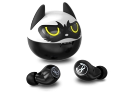YEMAESRE Cool Bat Design Auriculares YEMAESRE Bluetooth impermeables Negro