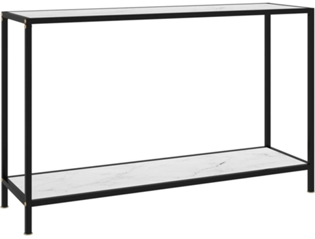 Mesa consola VIDAXL Blanco Cristal (120x35x75 cm)