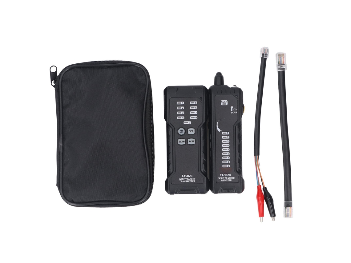 Detector de cables multifuncional, comprobador de red, localizador de líneas RJ11 y RJ45
