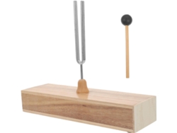 Diapasón Con Caja De Reverberación De Madera Y Percutor - Instrumento Acústico Experimental Para