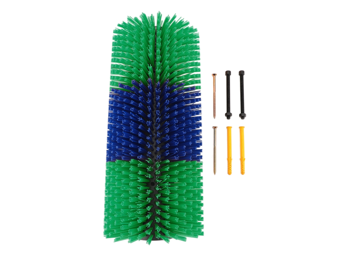 Cepillo Rascador De 435 Mm Para Ganado (caballos, Bueyes, Ovejas) - Alivia El Picor - Masaje - Verde
