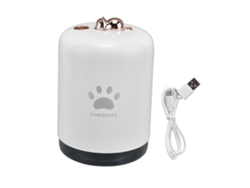 Humidificador mini Mdug de 300 ml, 8 horas de funcionamiento, elegante y silencioso, luz nocturna, fácil de usar, humidificador USB duradero