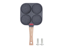 Sartén De Aluminio Con Revestimiento De Silicona Termosensible, 4 Agujeros, Antiadherente, Para Huevos, Tortitas Y Tortillas.