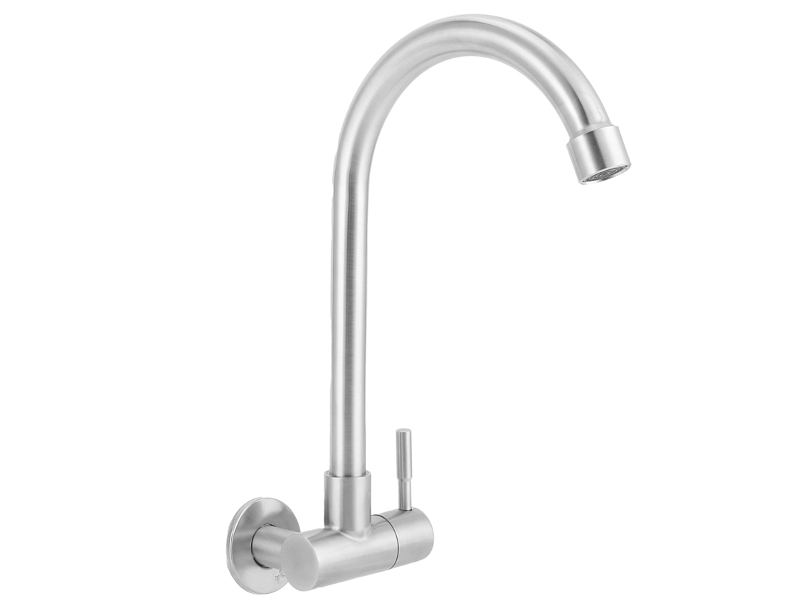 Grifo de pared G1/2 giratorio 360 grados para cocina, baño y barra.