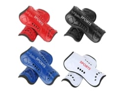 Juego de 4 pares de espinilleras de fútbol para niños y adultos con protección antideslizante para las piernas.
