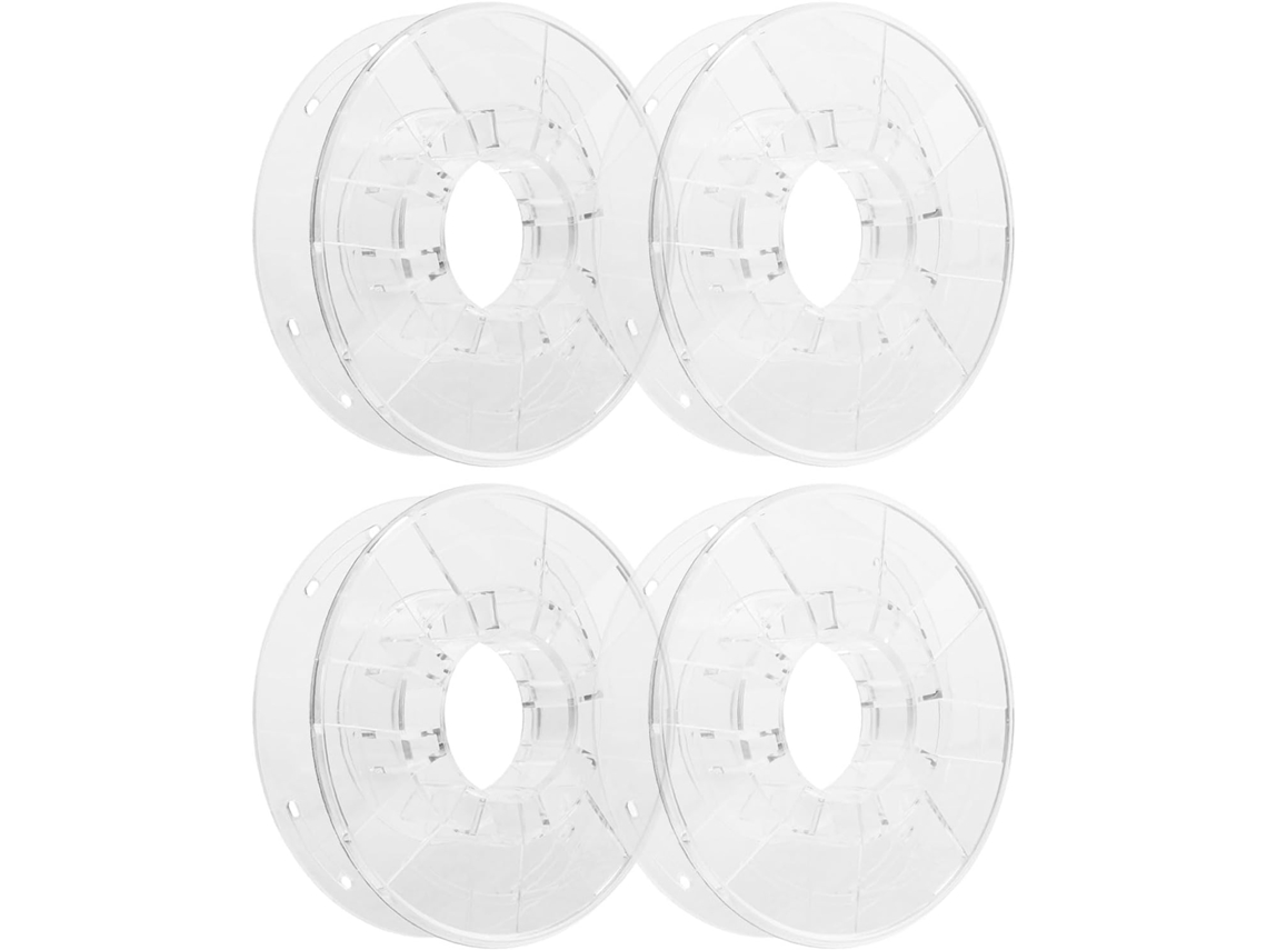 Juego De 4 Bobinas De Plástico Transparente Para Filamento De Impresora 3d