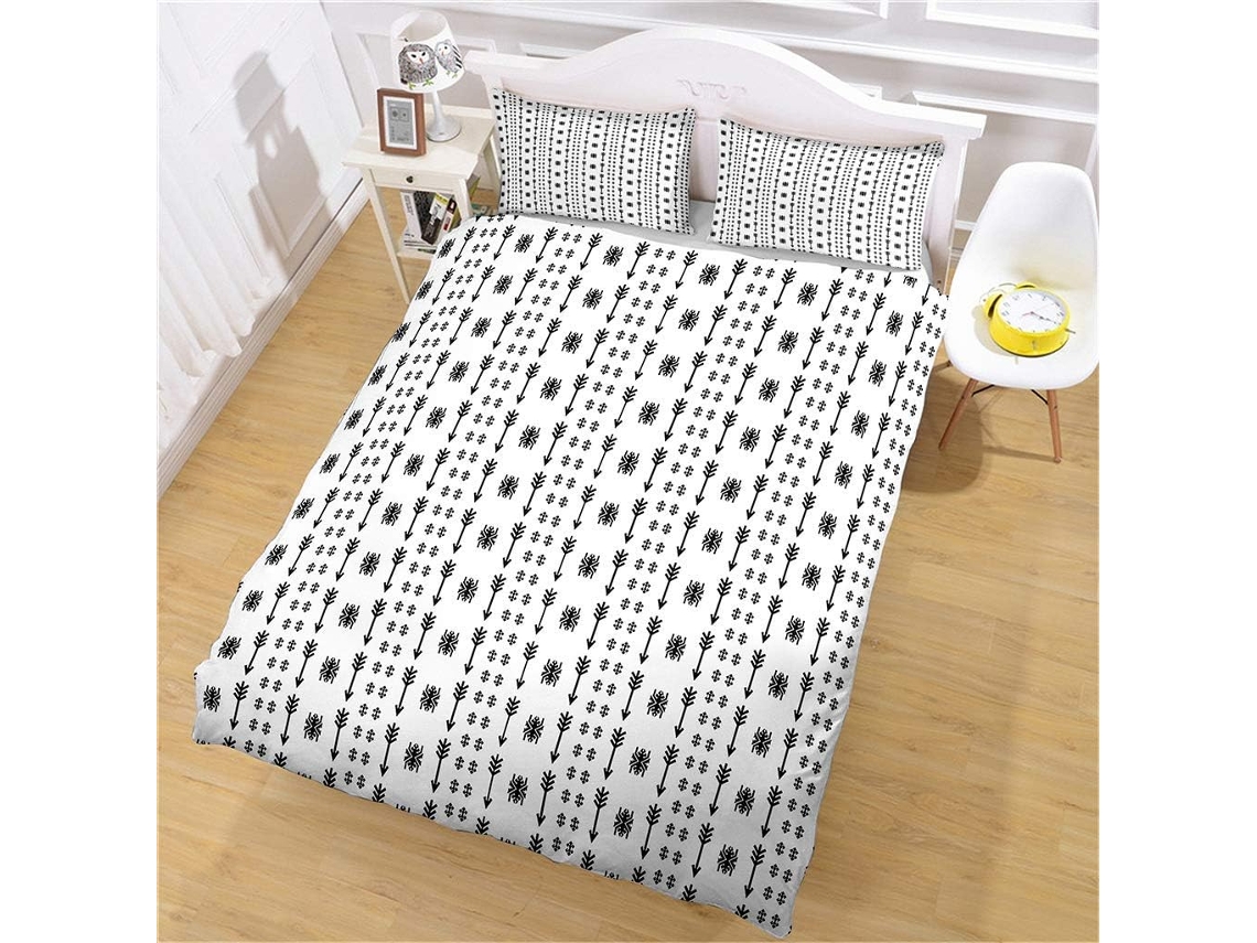 Juego Ropa Cama Funda Nórdica Microfibra Juego Estampado Almohada Niños 140x200cm 140 X 200 Cm 65