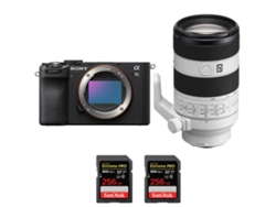 Sony A7c Ii Negro + Fe 70-200mm F/4 Macro G Oss Ii + 2 Sandisk 256gb Uhs-ii 300mb/s - Cámara Fotográfica Híbrida + Ebook Pricedirect