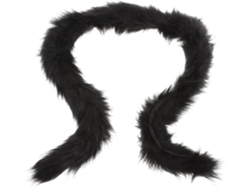 Boa De Peluche Negra De 8-10 Cm, Disfraz Esponjoso Para Mujer, Ideal Para Halloween Y Navidad.