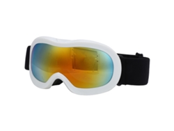 Gafas De Esquí Y Snowboard Para Niños Con Lentes De Doble Capa, Antivaho Y Protección Uv, Blancas.