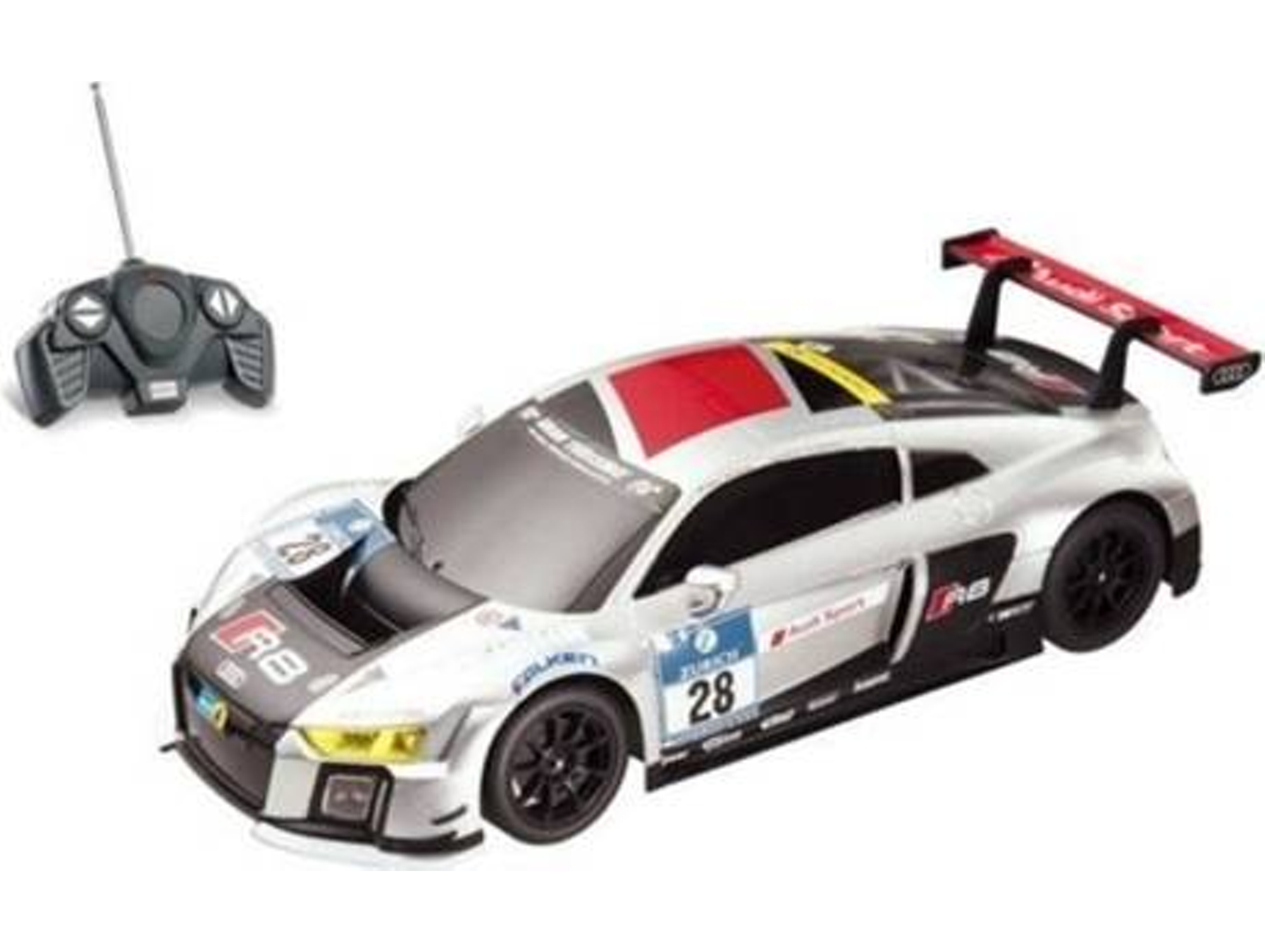Coche Teledirigido RC MONDO Audi R8 LMS (Gris - 25x11x6.5cm - Edad Mínima: 3)