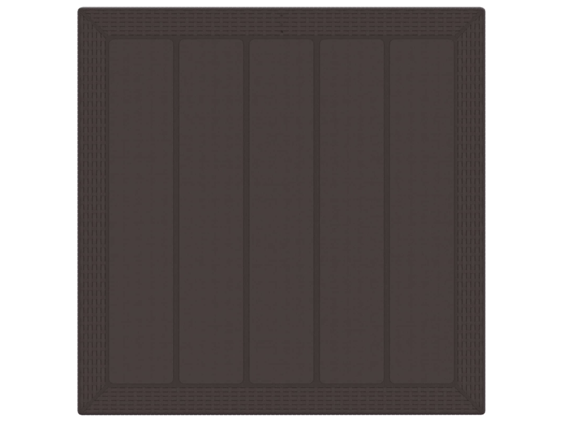 Maison Exclusive - Conjunto De Comedor De Jardín 5 Pcs Marrón Polipropileno
