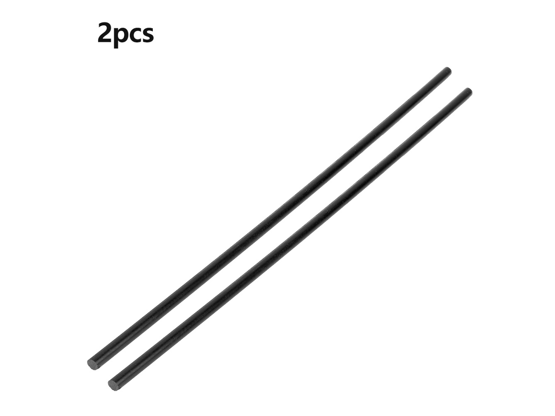 2 Varillas De Plástico Pom Negras De 50 Cm/1 Cm, Resistentes Al Desgaste, Para Uso Industrial.