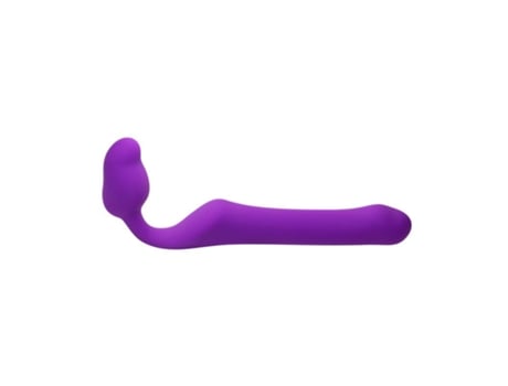 VPMKP-Vibrador Strap-On Sin Tirantes Talla M Silicona Púrpura ADRIEN LASTIC