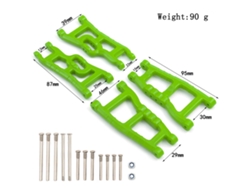 Ymsl Kit De Brazos De Suspensión Y Cubos De Dirección De Aluminio Delanteros Y Traseros Para Coche Rc Trax4 Slash 2wd Vxl Hxl