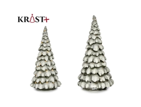 Árbol de Navidad blanco luz led 47 cm