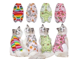 2026-ropa De Recuperación Para Gatos Postoperatoria Serie Frutas Talla Versátil Algodón Suave Y Cómoda
